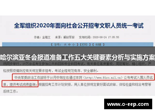 哈尔滨亚冬会报道准备工作五大关键要素分析与实施方案