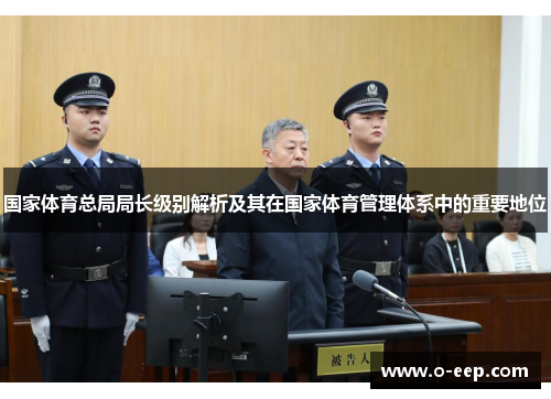 国家体育总局局长级别解析及其在国家体育管理体系中的重要地位