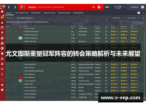 尤文图斯重塑冠军阵容的转会策略解析与未来展望